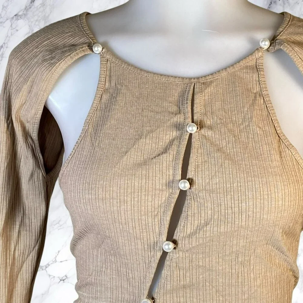 H:ours Simonetta Top and Mini Skirt - Camel